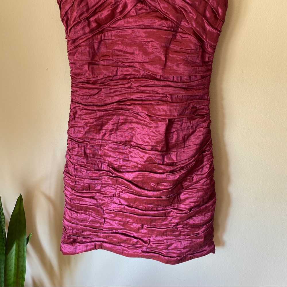 BCBGMAXAZRIA Silk Cocktail Dress - Picture 3 of 9